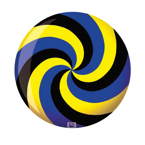 Brunswick Bowlingball VIZABALL Spiral Yellow/Blue/Black