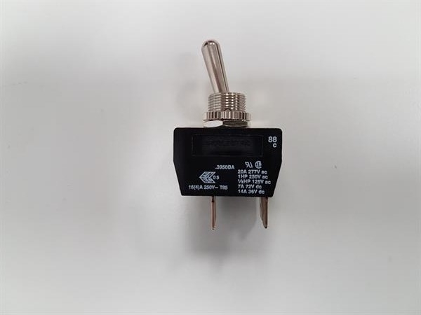 TOGGLE SWITCH DPST Rear Control Box And Plug Assembly With Pin 
